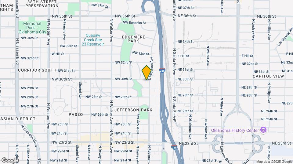 3019 N Robinson Ave Map and Location Details
