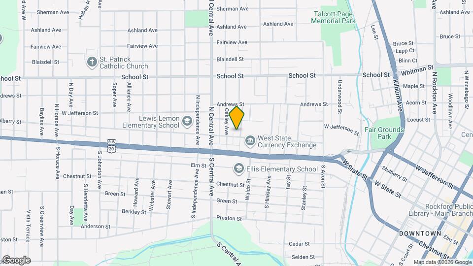 210 Irving Ave Map and Location Details