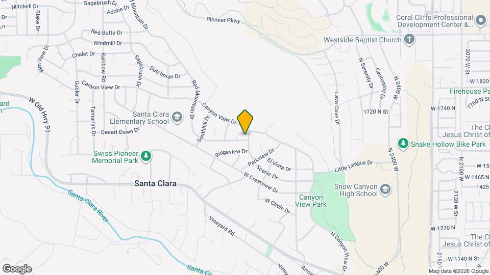 1639 Scenic Dr Map and Location Details