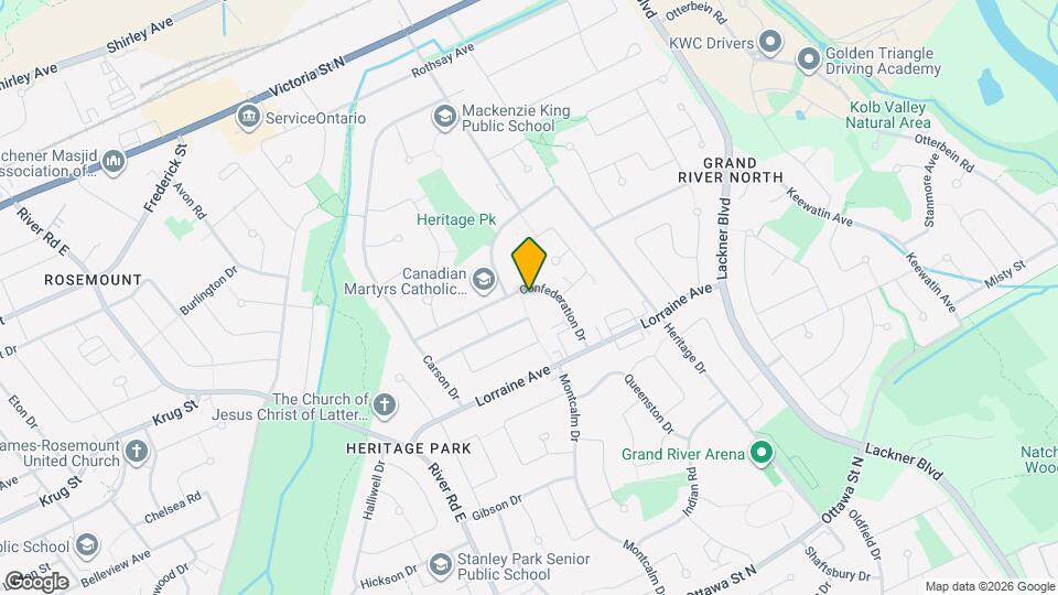 85 Confederation Dr Map and Location Details