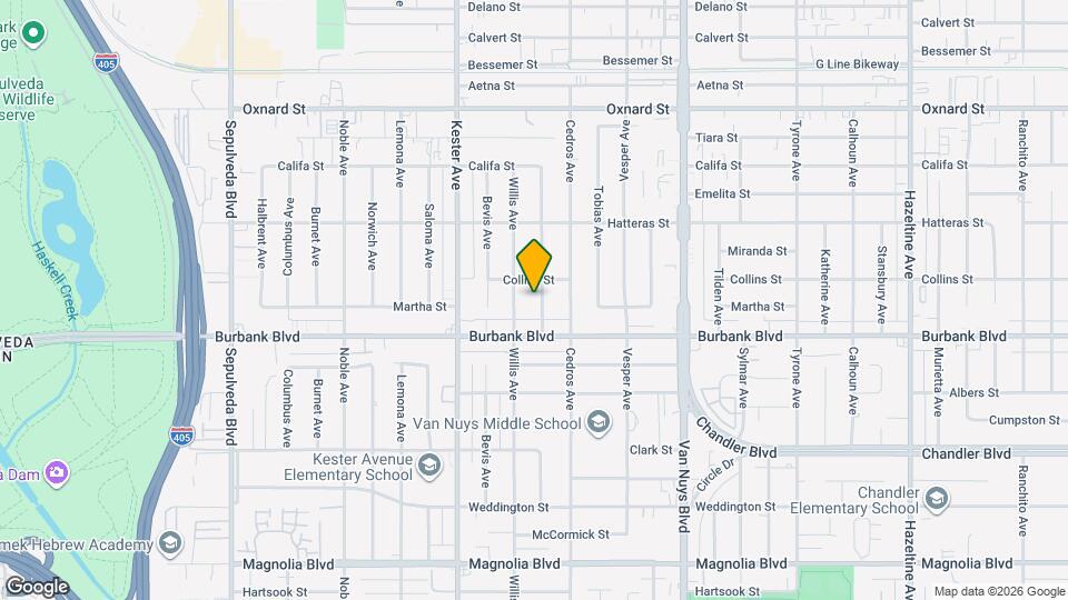 5639 Natick Ave Map and Location Details