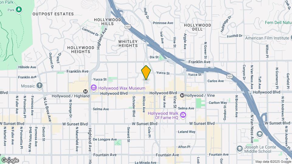 1728 Wilcox Ave Mapa y Detalles de la Ubicación