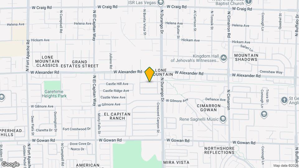 8529 Gold Flash Ave Mapa y Detalles de la Ubicación