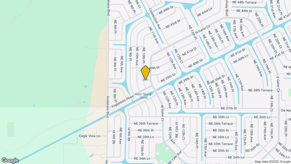 3813 NE 10th Pl Map and Location Details