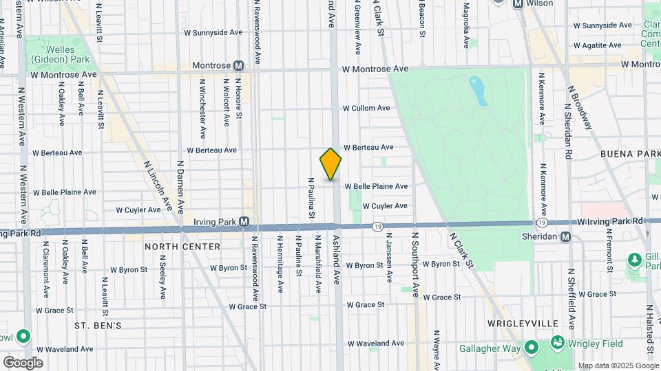 1602 W Belle Plaine Ave, Unit 2 Map and Location Details