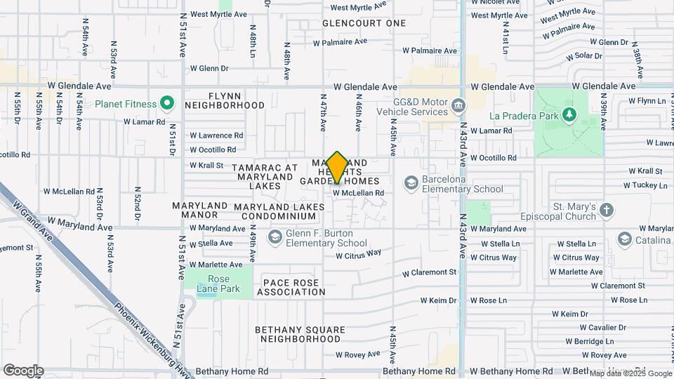 6604 N 46th Dr Map and Location Details