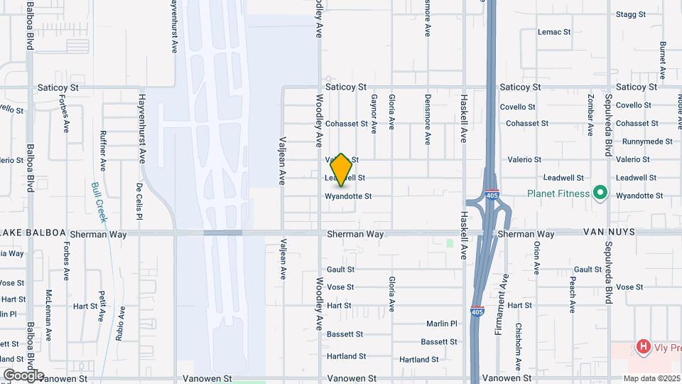 16023 Wyandotte St Mapa y Detalles de la Ubicación