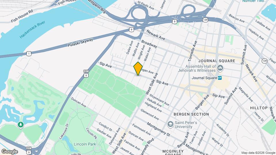 311 Sip Ave Mapa y Detalles de la Ubicación