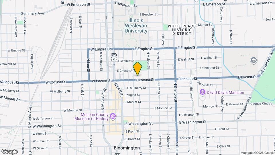 306 E Locust St Mapa y Detalles de la Ubicación