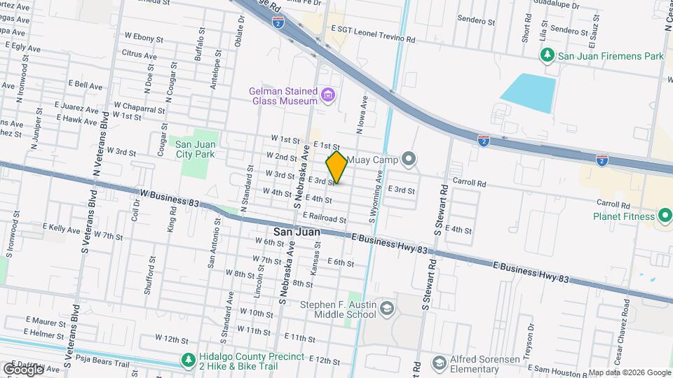 214 E 3rd St Map and Location Details