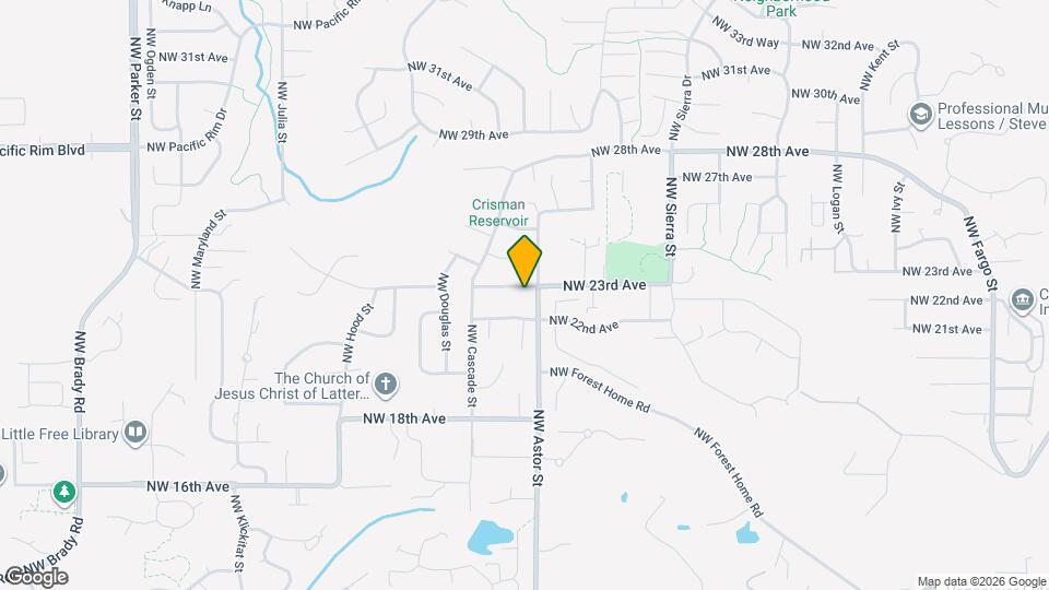 2500 NW 23rd Ave Map and Location Details