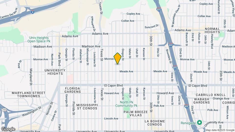 4445 Hamilton St Map and Location Details