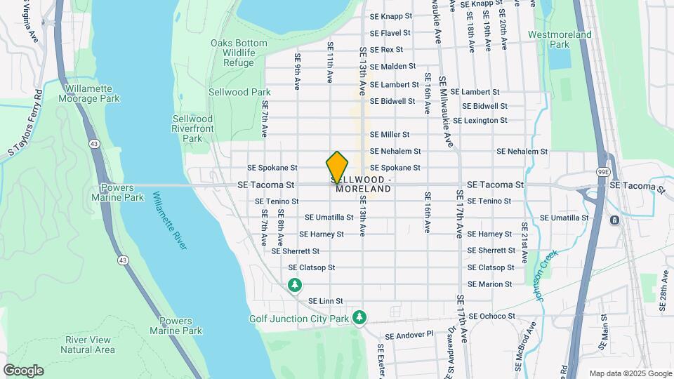 1112 SE Tacoma St Map and Location Details