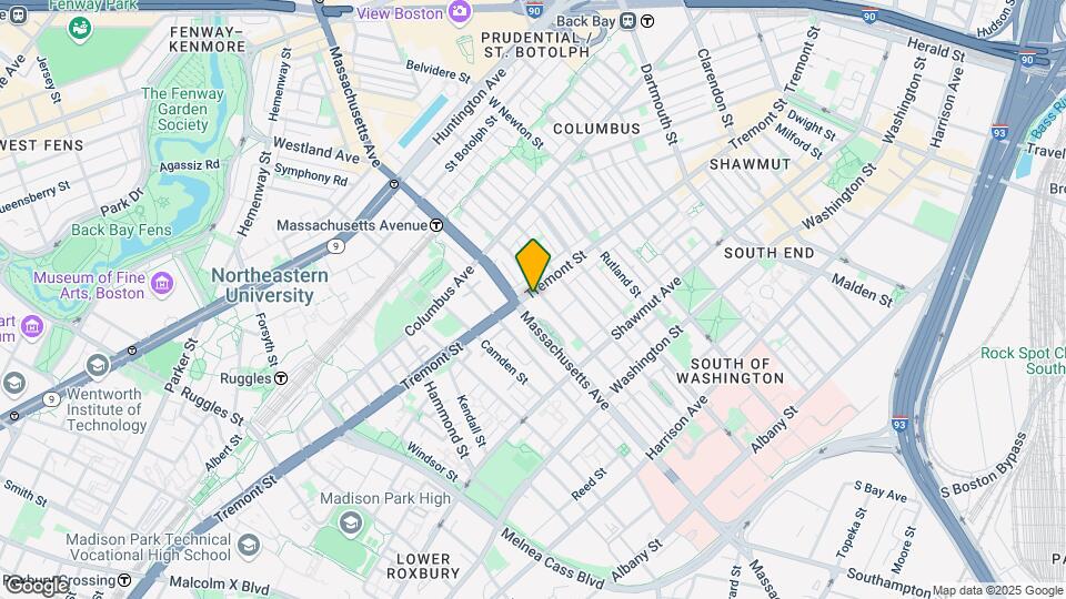 768 Tremont St, Unit 3 Map and Location Details