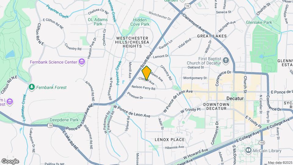 208 Clarion Ave Map and Location Details