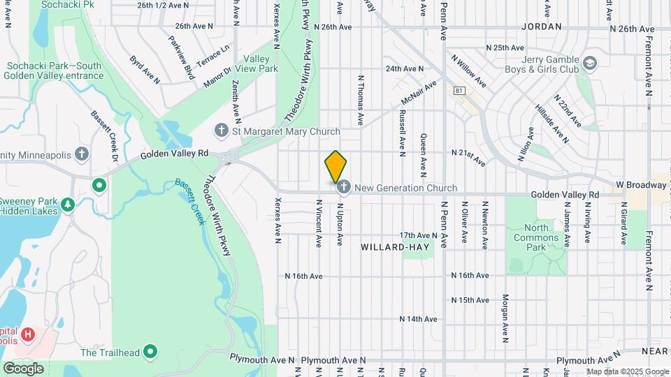 2700 Golden Valley Rd Map and Location Details