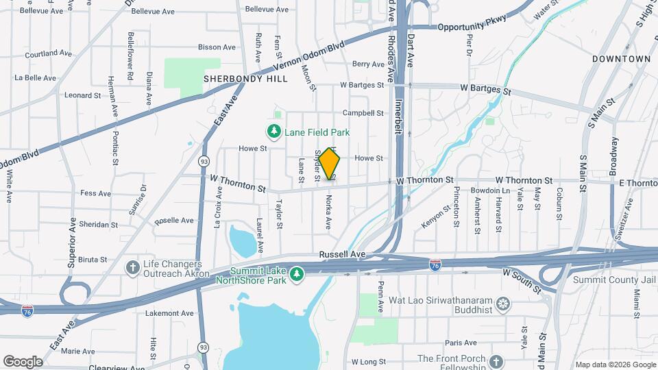 443 W Thornton St Map and Location Details