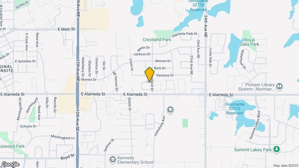 1816 Hillcrest Dr Map and Location Details