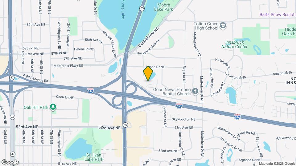 1039 Fillmore Cir NE Map and Location Details