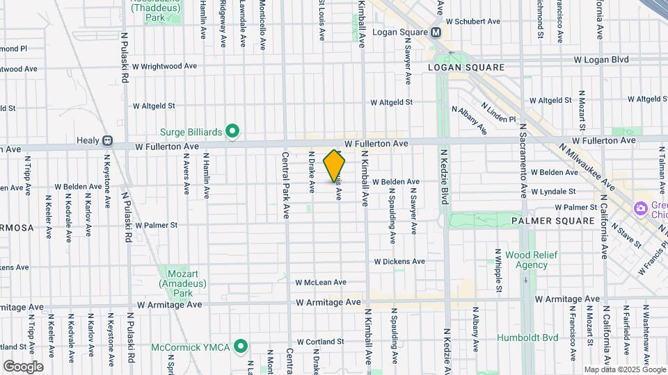 3503 W Belden Ave Mapa y Detalles de la Ubicación