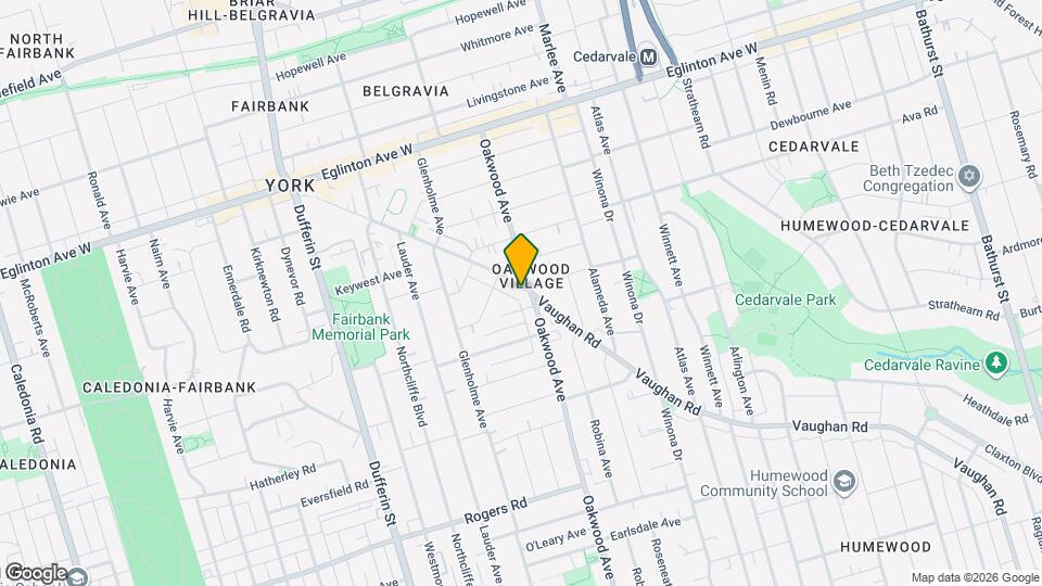 630 Vaughan Rd Map and Location Details