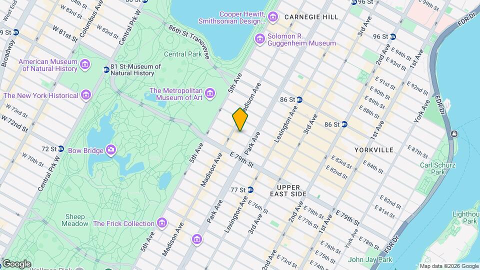 40 E 81st St Map and Location Details