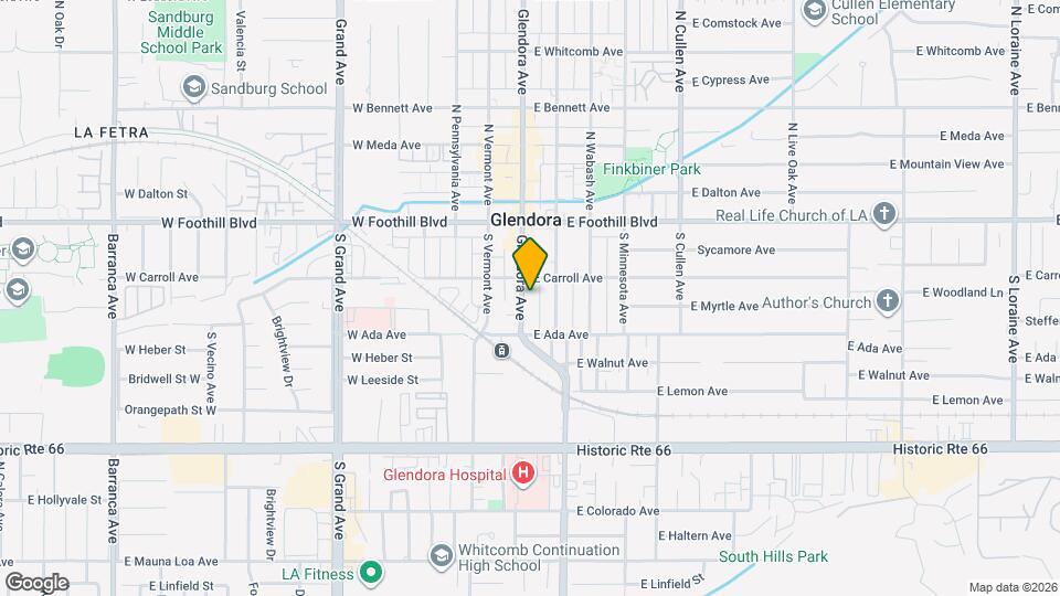 224 S Glendora Ave Mapa y Detalles de la Ubicación
