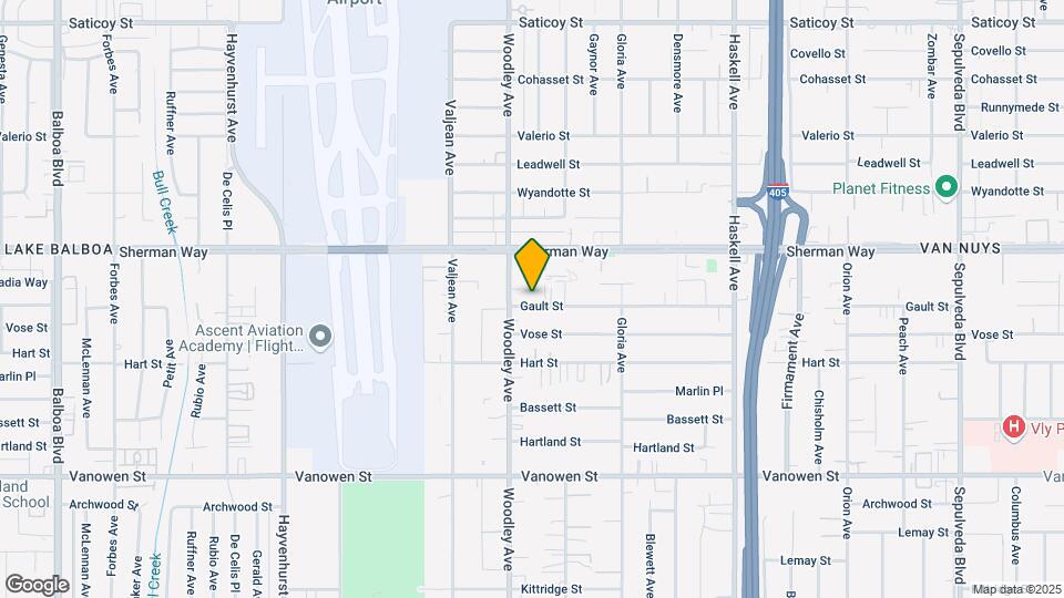 16037 Gault St Map and Location Details