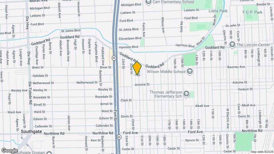 1130 21st St Map and Location Details