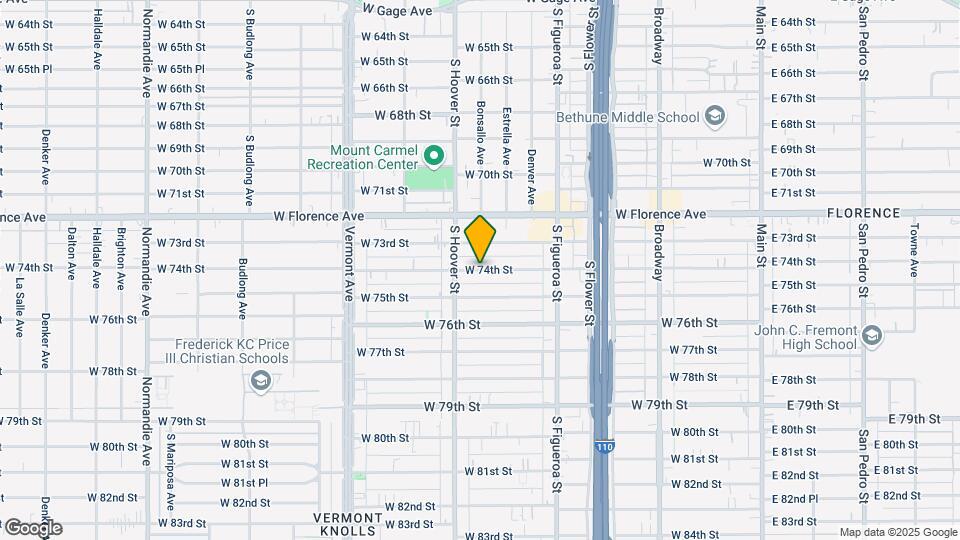 713 W 74th St, Unit 1 Map and Location Details