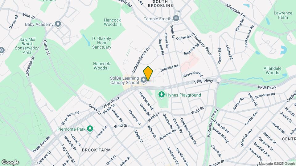 607 VFW Parkway Map and Location Details