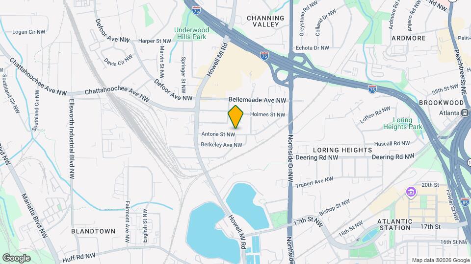 739 Antone St NW Map and Location Details
