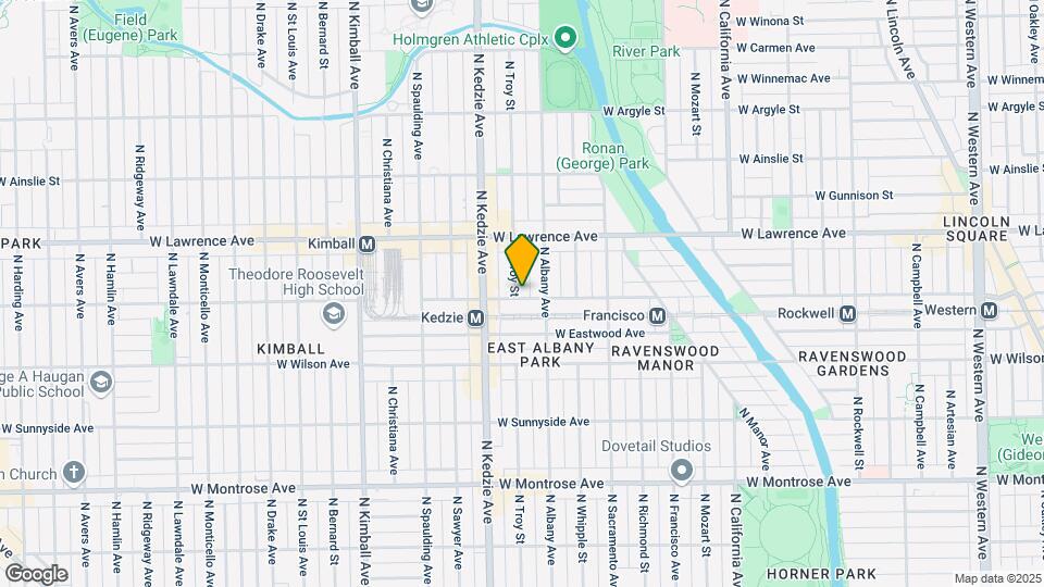 4701-4703 N Troy St Mapa y Detalles de la Ubicación