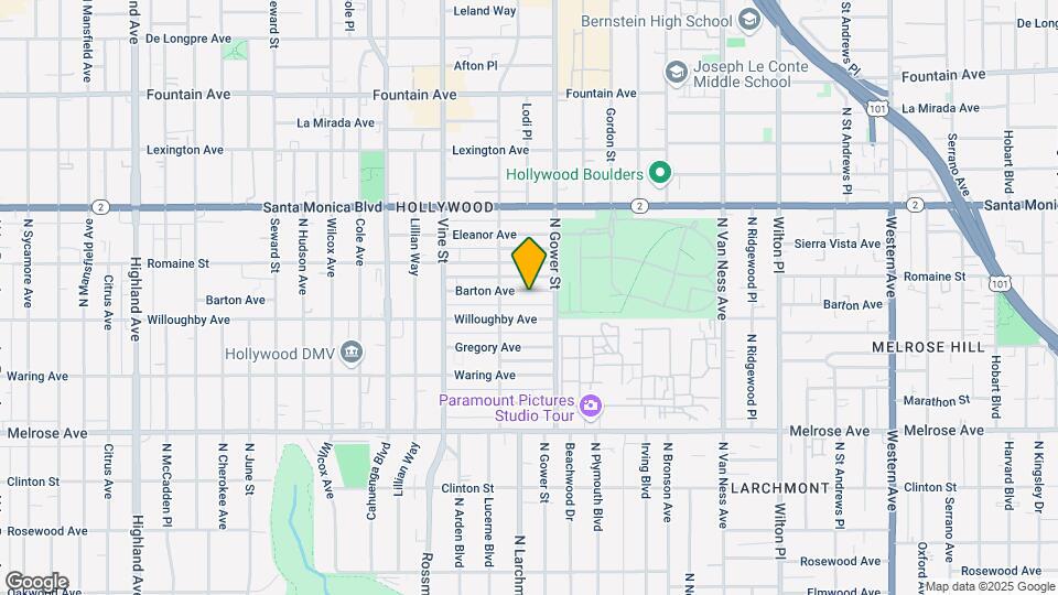 5930 Barton Ave Mapa y Detalles de la Ubicación