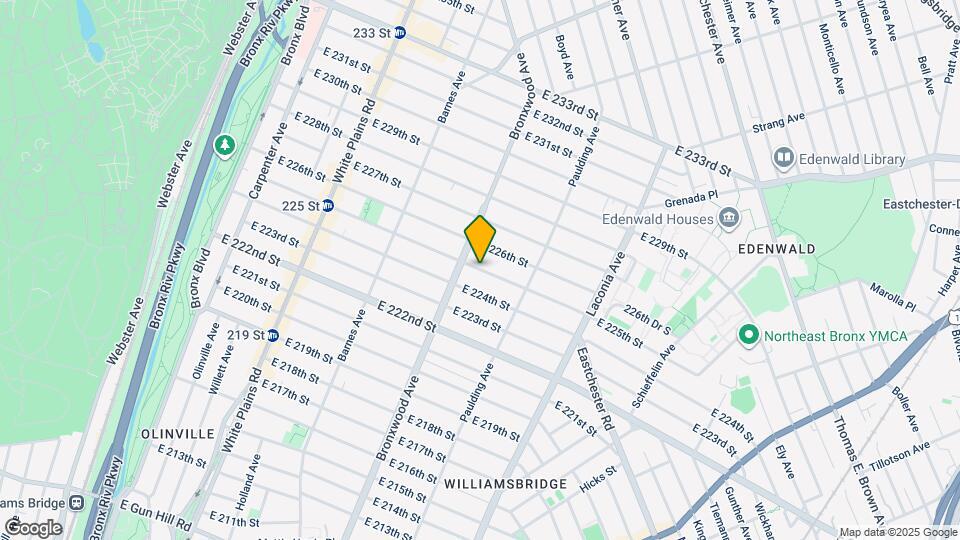 10XX E 225th St Map and Location Details