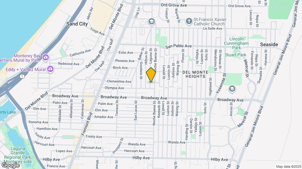 1652 Laguna St Map and Location Details