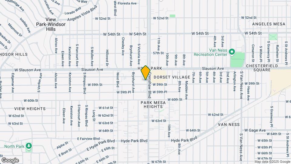 5871 Crenshaw Blvd Mapa y Detalles de la Ubicación