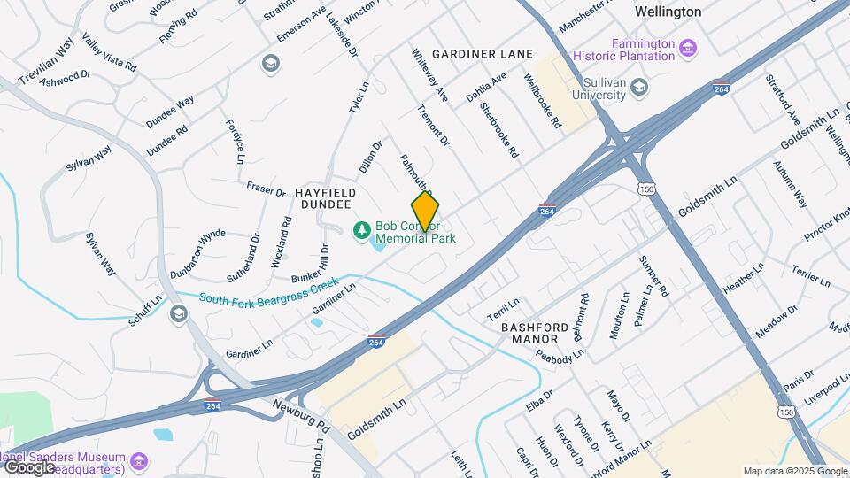 1942 Gardiner Ln Mapa y Detalles de la Ubicación
