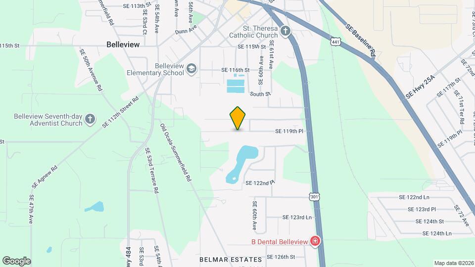 5890 SE 119th Pl Map and Location Details