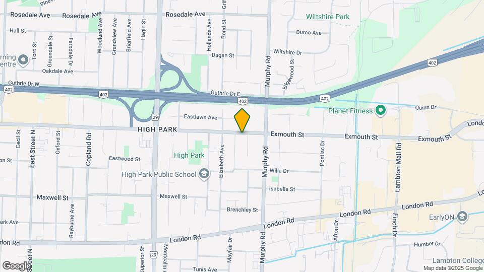 1085 Exmouth St Map and Location Details