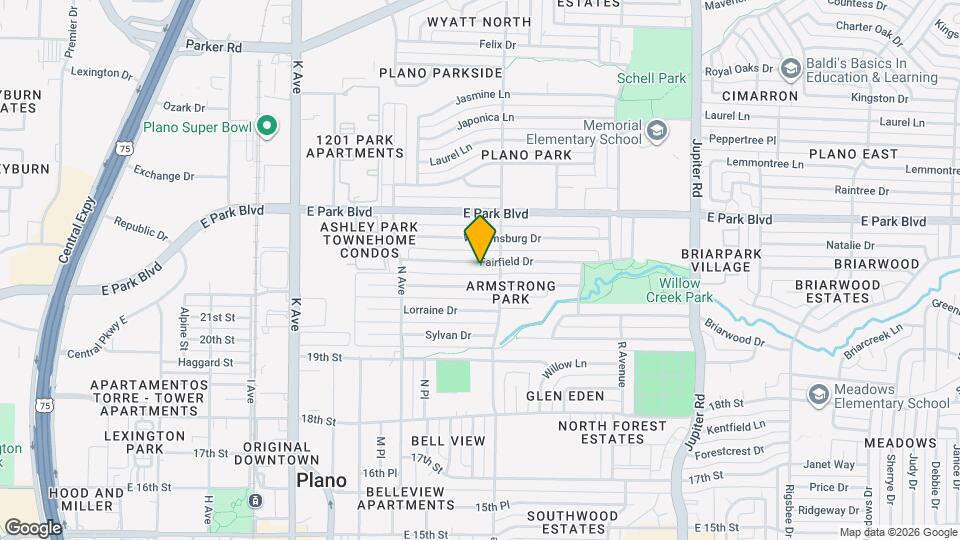 1612 Fairfield Dr Map and Location Details