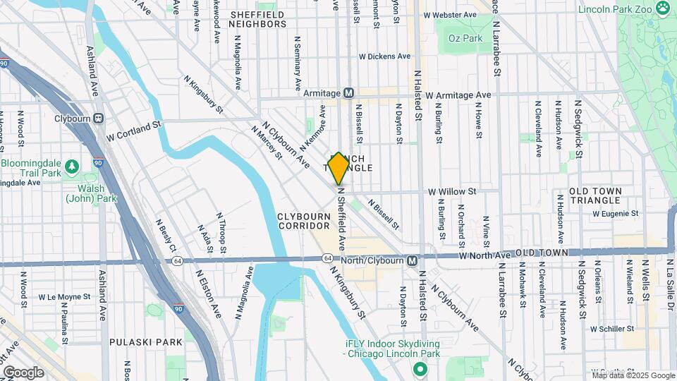 1802 N Sheffield Ave, Unit 2F Mapa y Detalles de la Ubicación