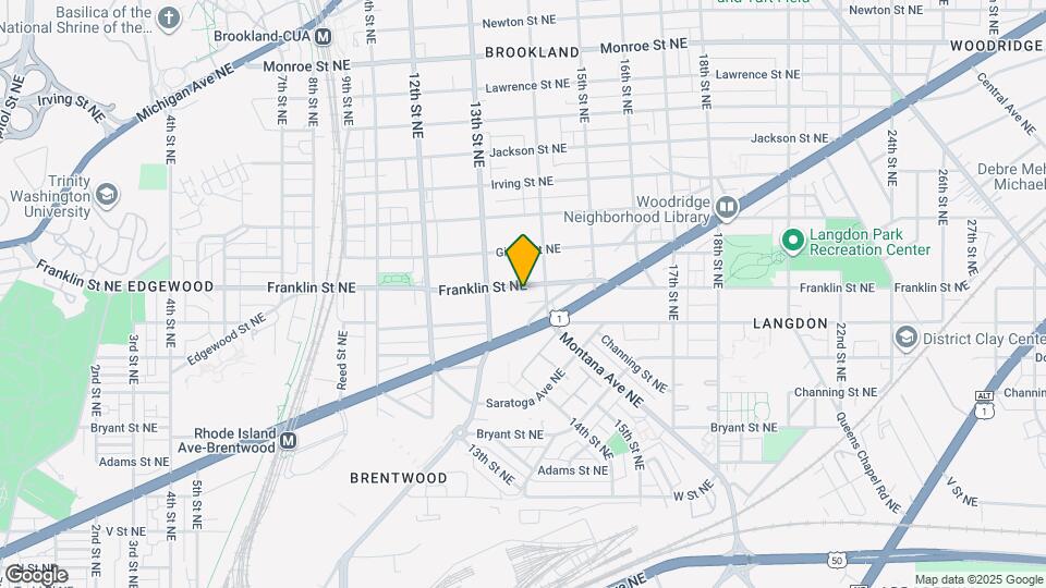 1341 Franklin St NE Map and Location Details