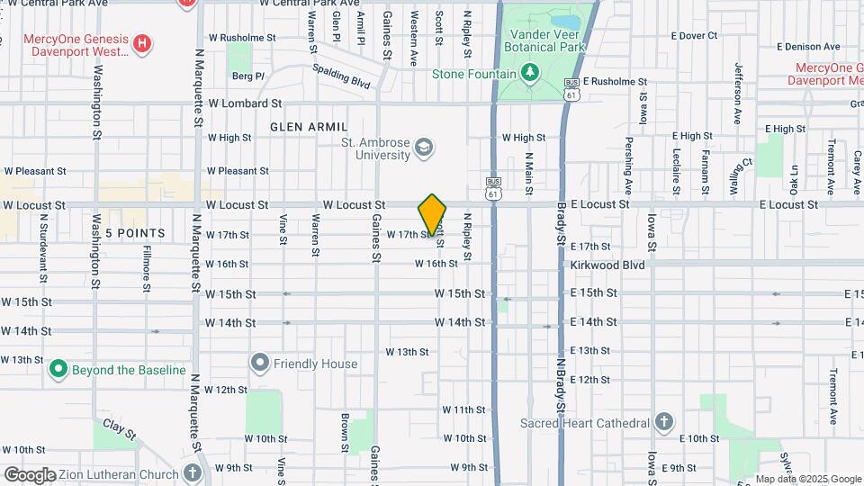 503 W 17th St Map and Location Details