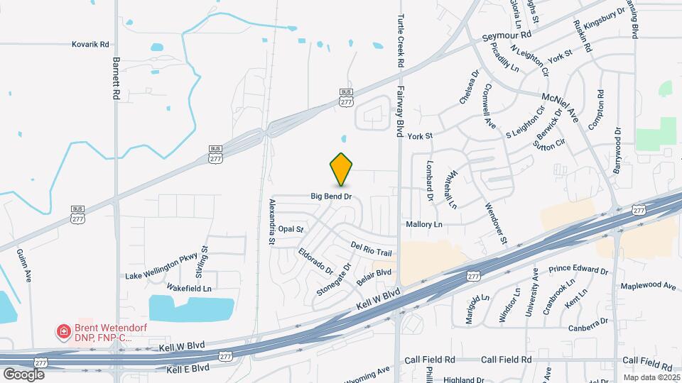4824 Big Bend Dr Map and Location Details