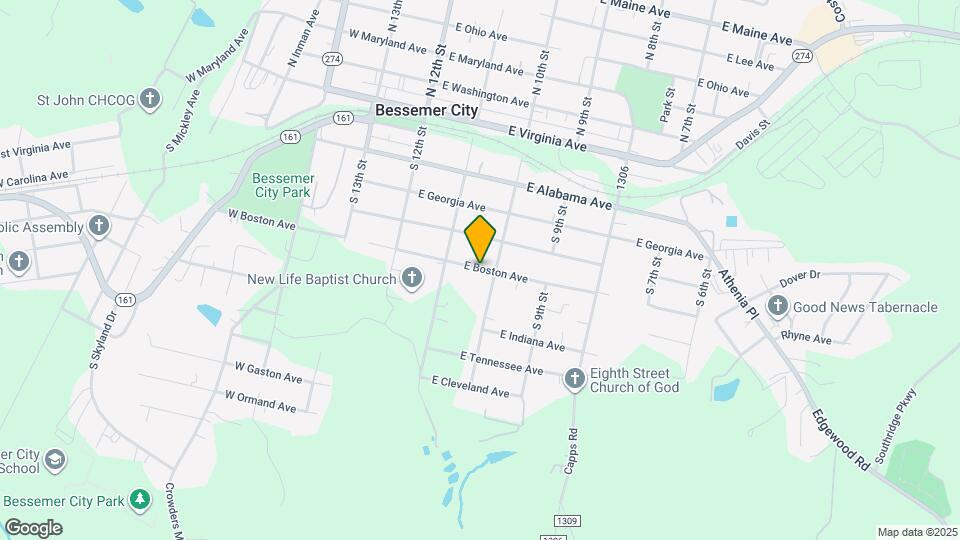 218 E Boston Ave Map and Location Details