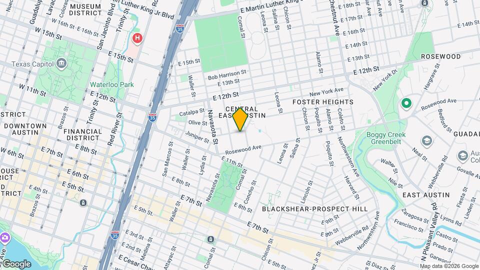 1309 Hackberry St Map and Location Details