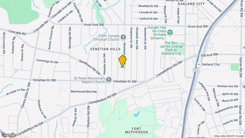 1427 Westmont Rd SW Mapa y Detalles de la Ubicación