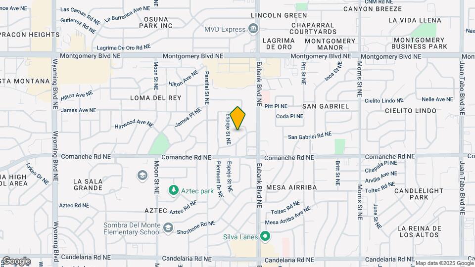 9609 San Gabriel Rd NE Map and Location Details