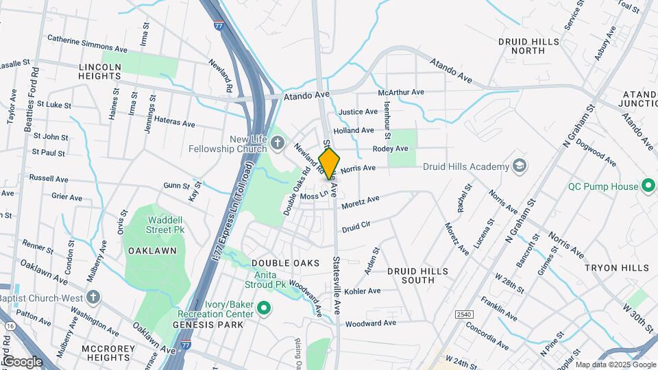 2635 Statesville Ave Map and Location Details